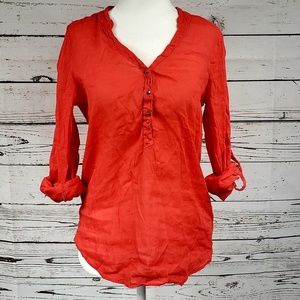 Zara Basic Blouse Orange XS